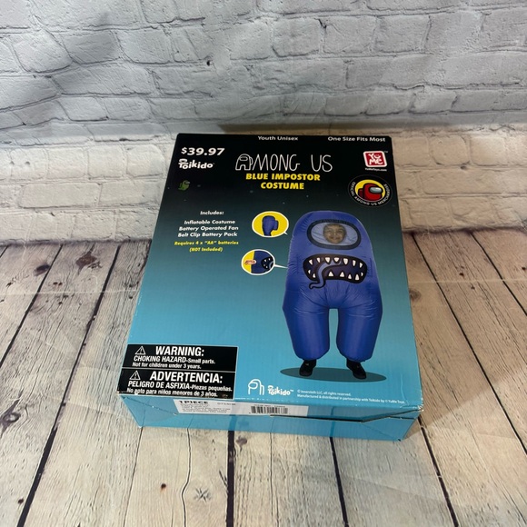 Among Us Blue Imposter Youth Halloween Costume - Picture 1 of 5